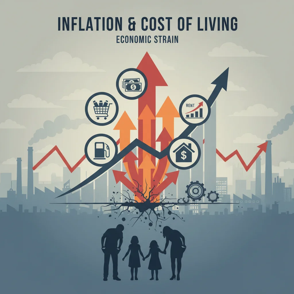 Inflation and cost of living impact on households