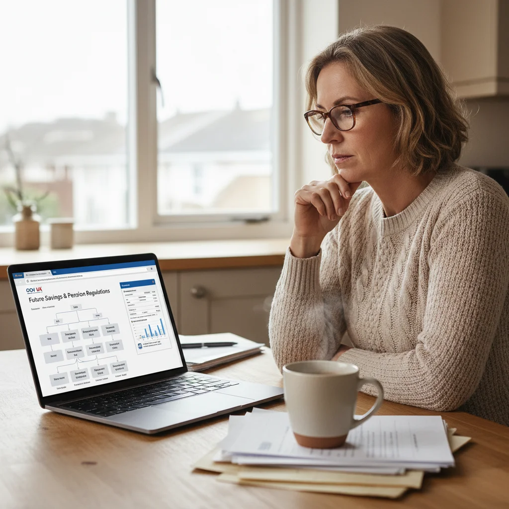 Parent reviewing Child Benefit information online, planning family finances