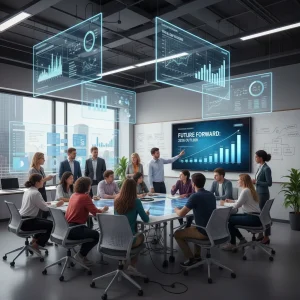 UK Colleges Bridging Skills Gap 2026: Adapting Curricula for Industry Demands Students and educators collaborating on future industry skills in a modern classroom.