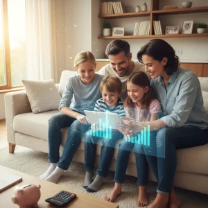 Family reviewing child benefit changes 2026 on tablet